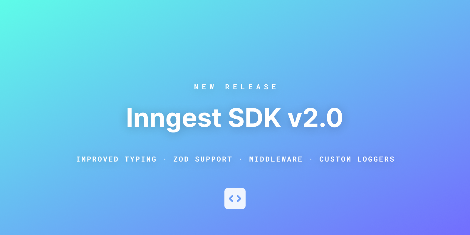 Featured image for Introducing Inngest TypeScript SDK v2.0 blog post