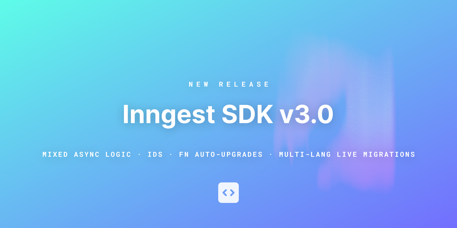 Featured image for Introducing Inngest TypeScript SDK v3.0 blog post